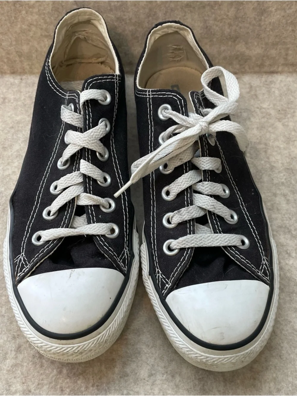 Converse Chuck Taylor Low Top Sneakers Black size 6 canvas mens - Picture 3 of 5